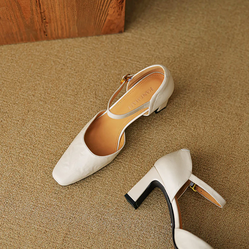 Amaris Genuine Leather Heels