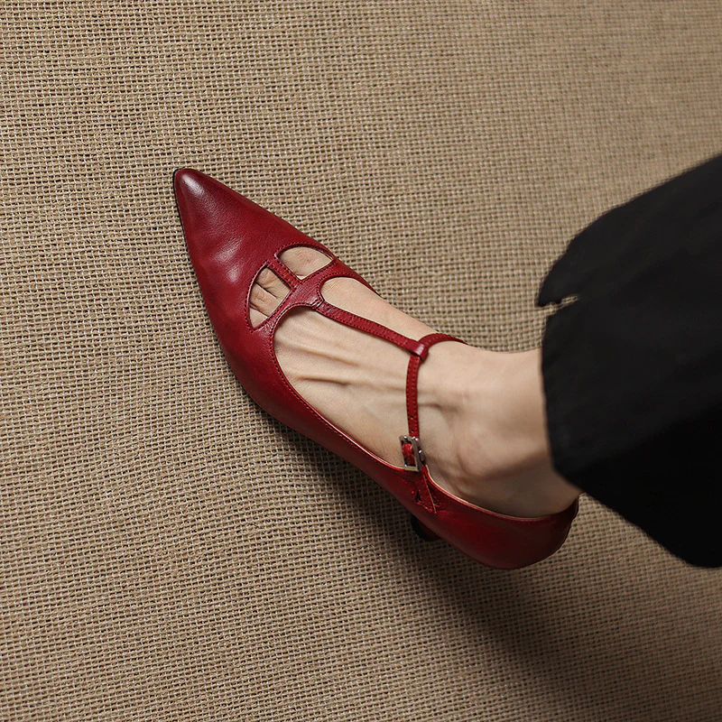 Marve Genuine Leather Pumps