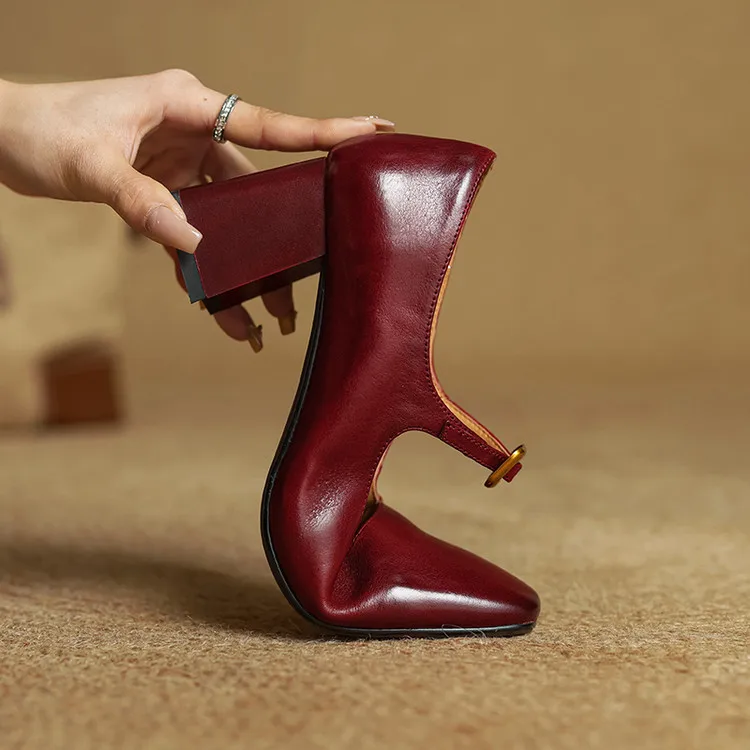 Luisa Genuine Leather Heels