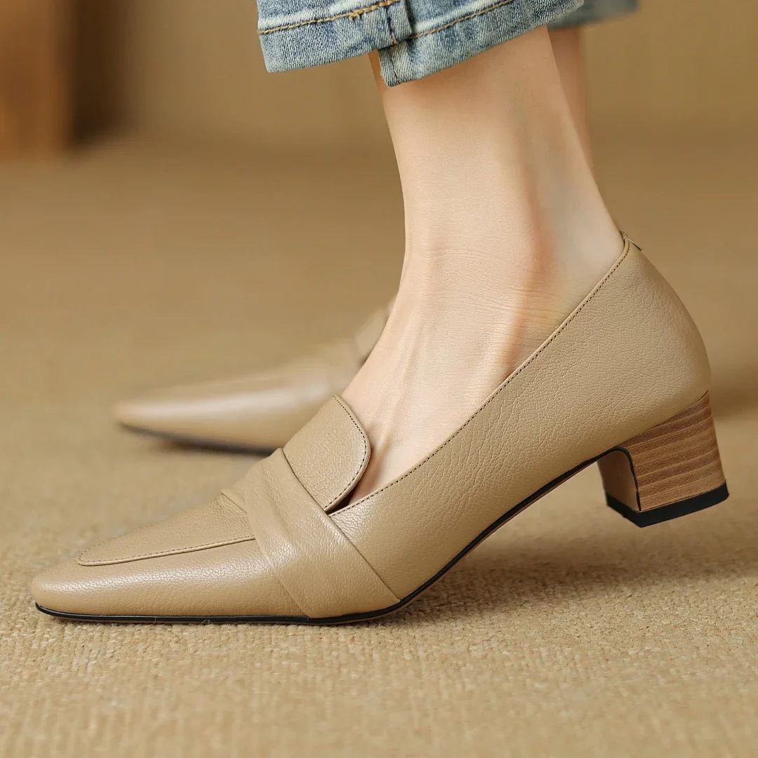 Naira Genuine Leather Pumps