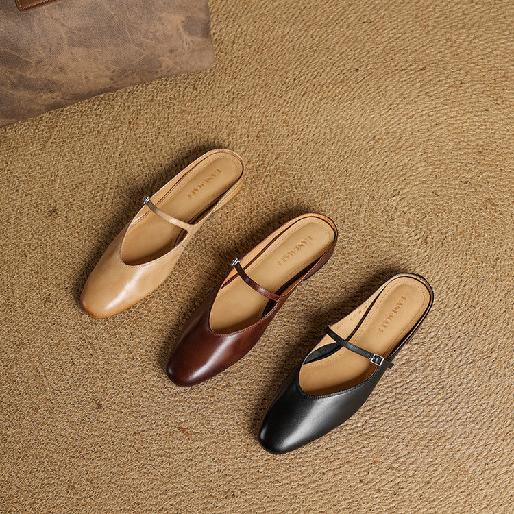 Marvyn Genuine Leather Mules