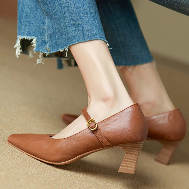 Estel Genuine Leather Heels