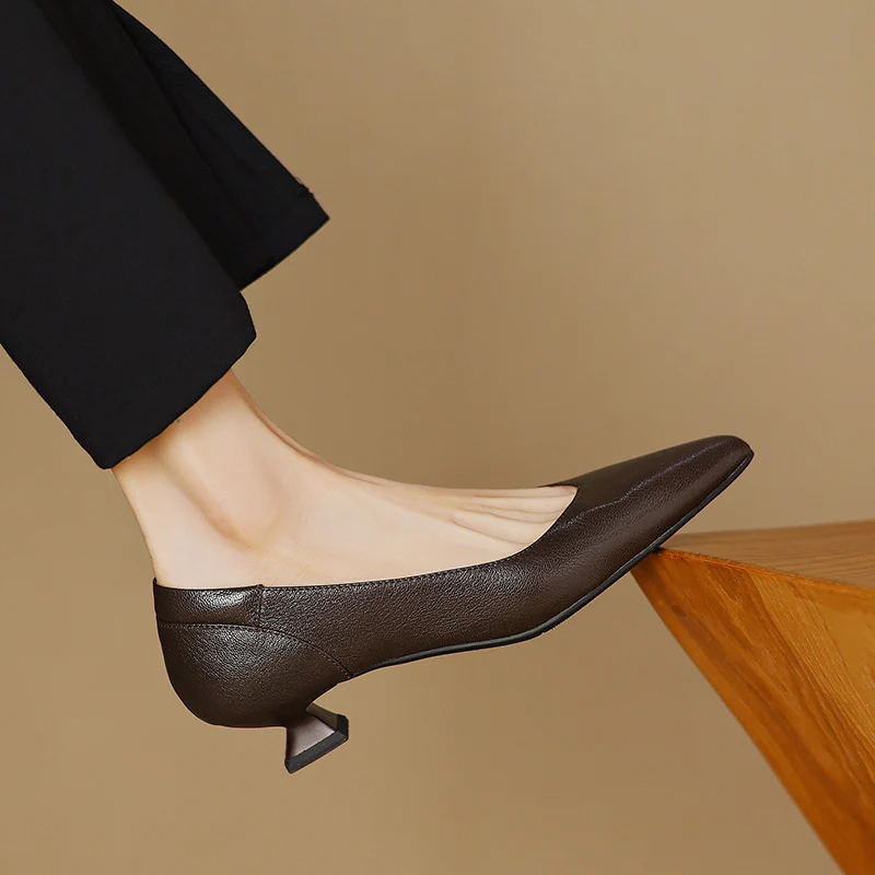 Nera Genuine Leather Heels