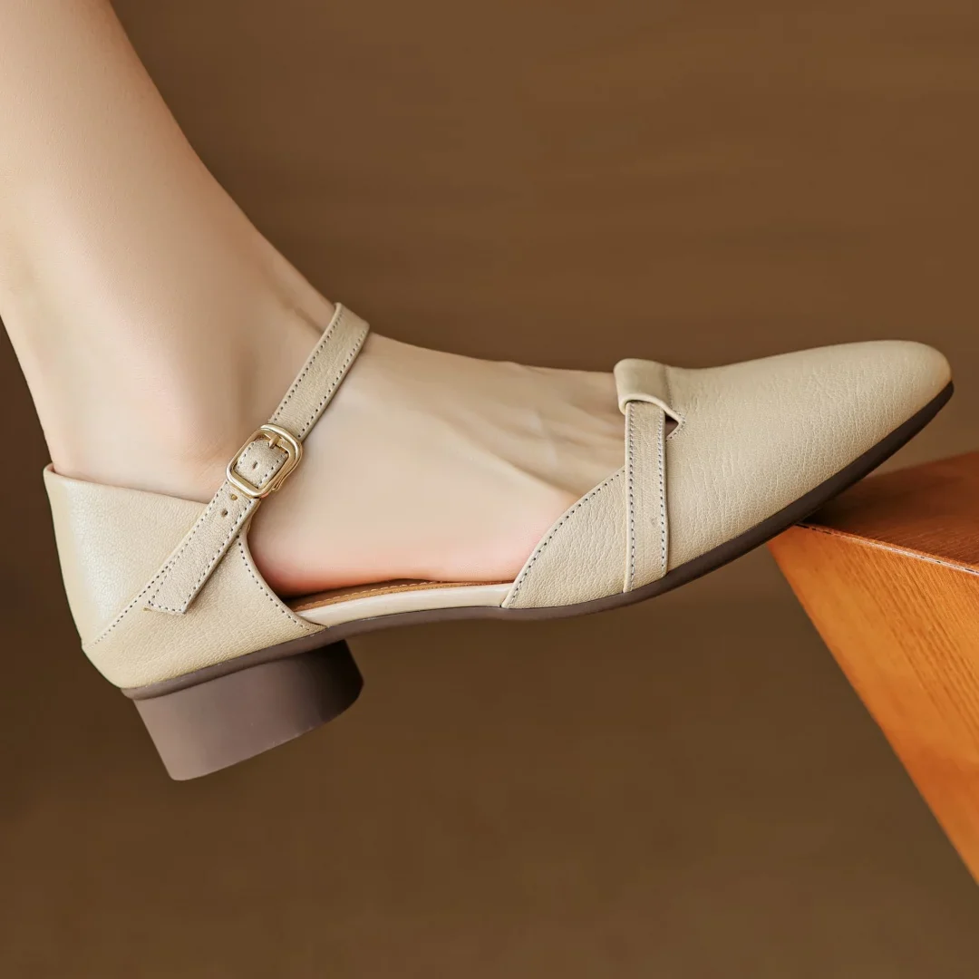 Laney Genuine Leather Heels