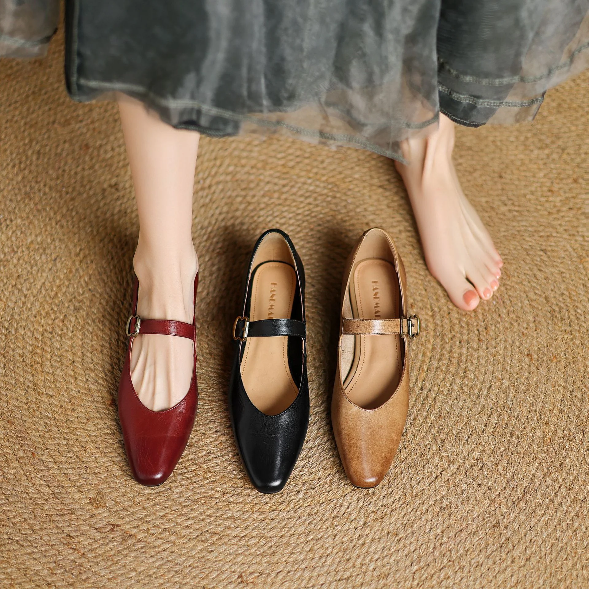 Maira Genuine Leather Heels