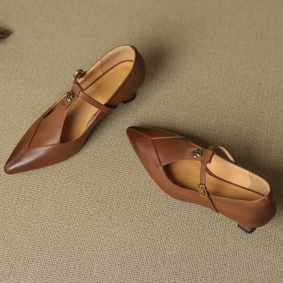 Marlene Genuine Leather Heels