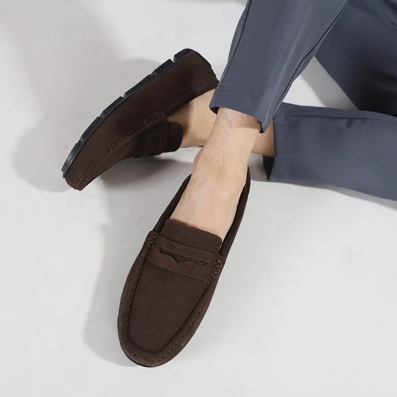 Fletro Genuine Suede Loafers