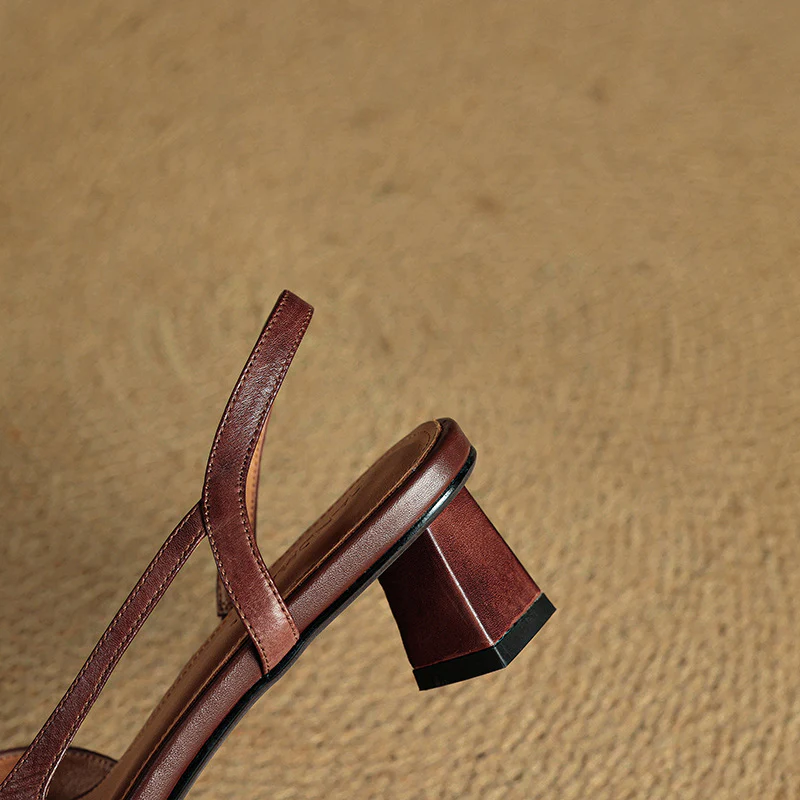 Elle Genuine Leather Heels