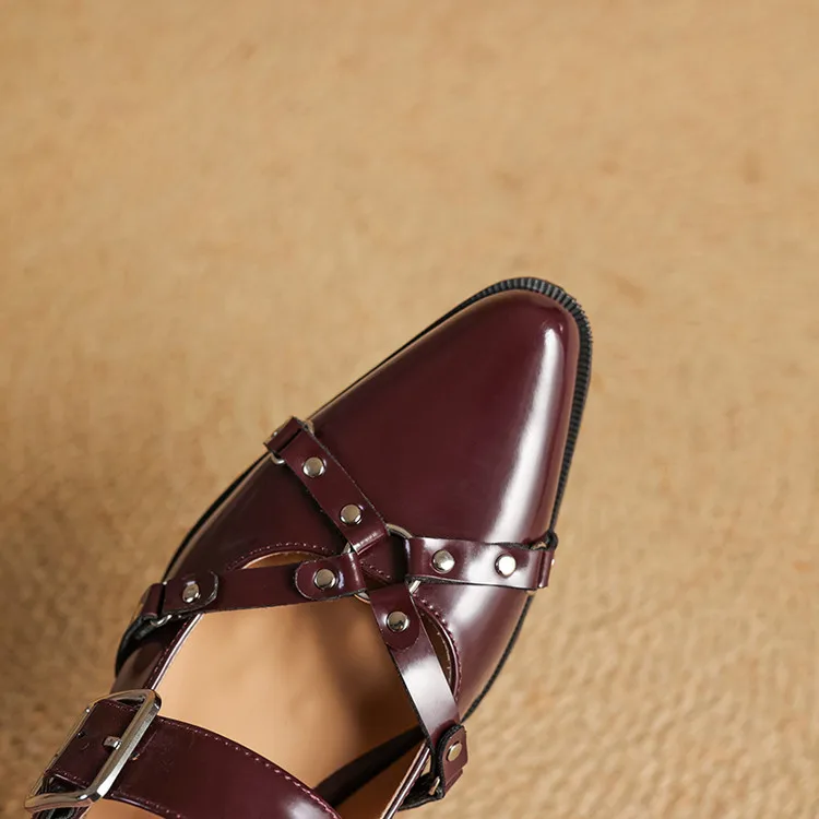 Renly Genuine Leather Slingbacks