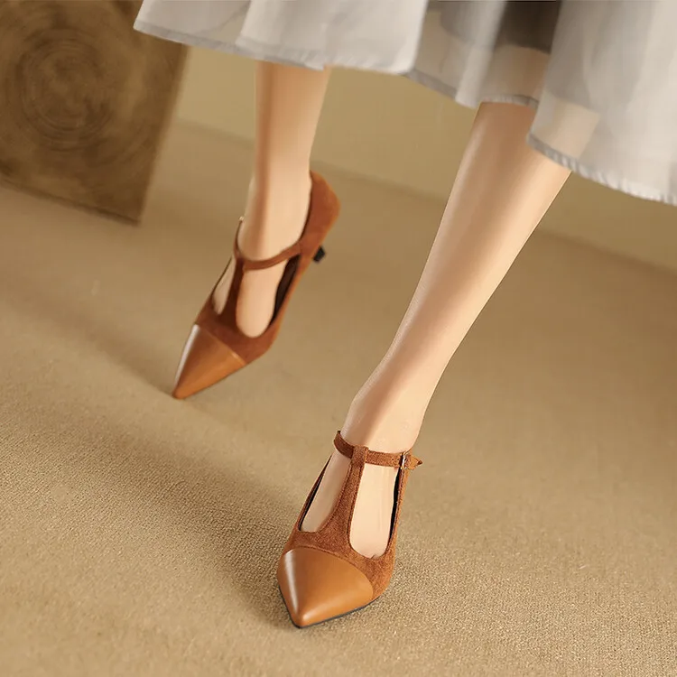 Vistra Leather Heels