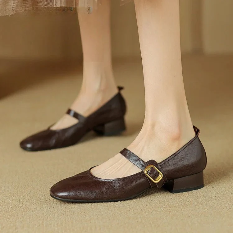 Bruna Genuine Leather Pumps