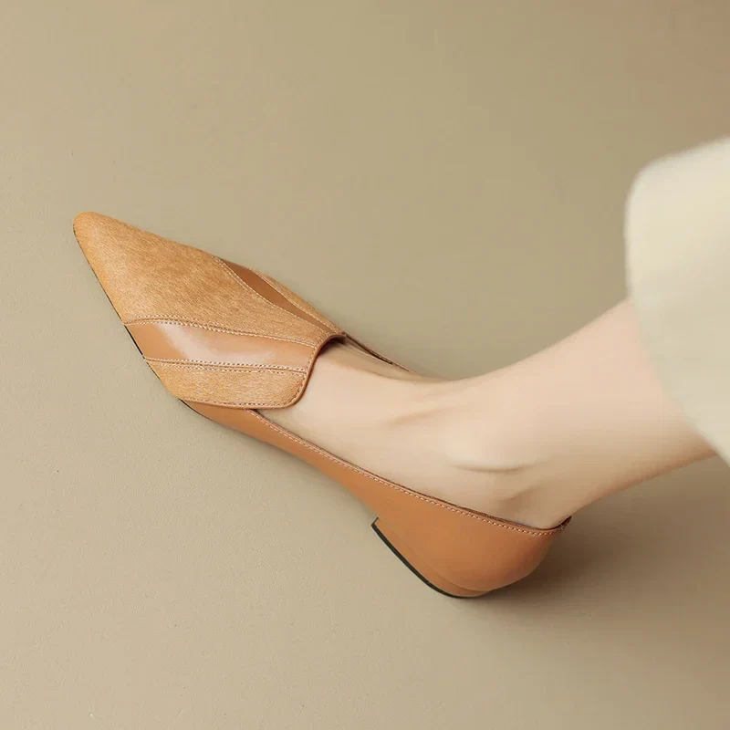 Klara Genuine Leather Flats