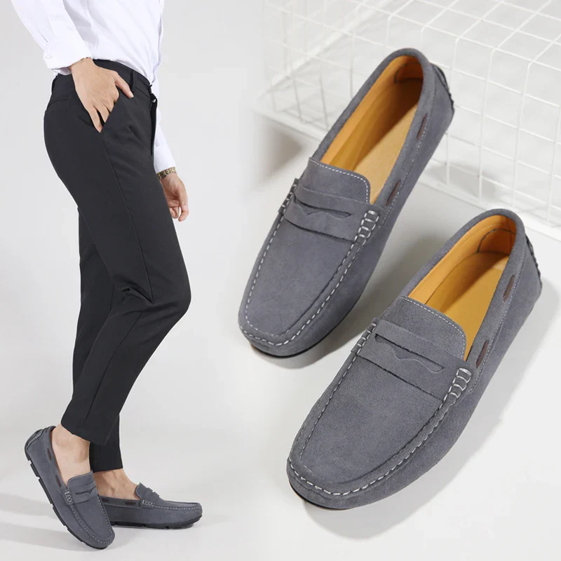 Fletro Genuine Suede Loafers