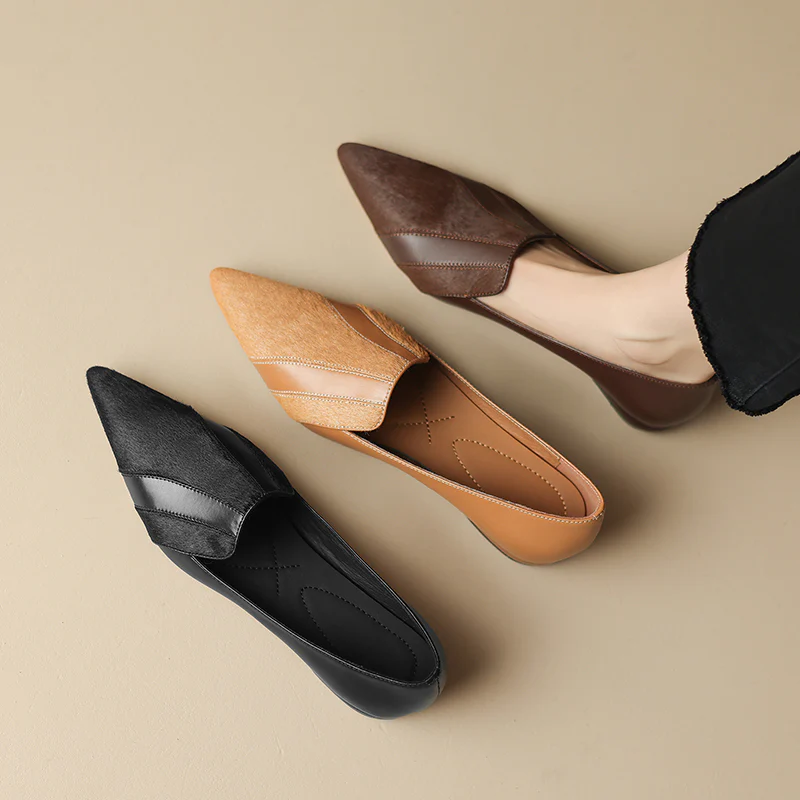 Klara Genuine Leather Flats