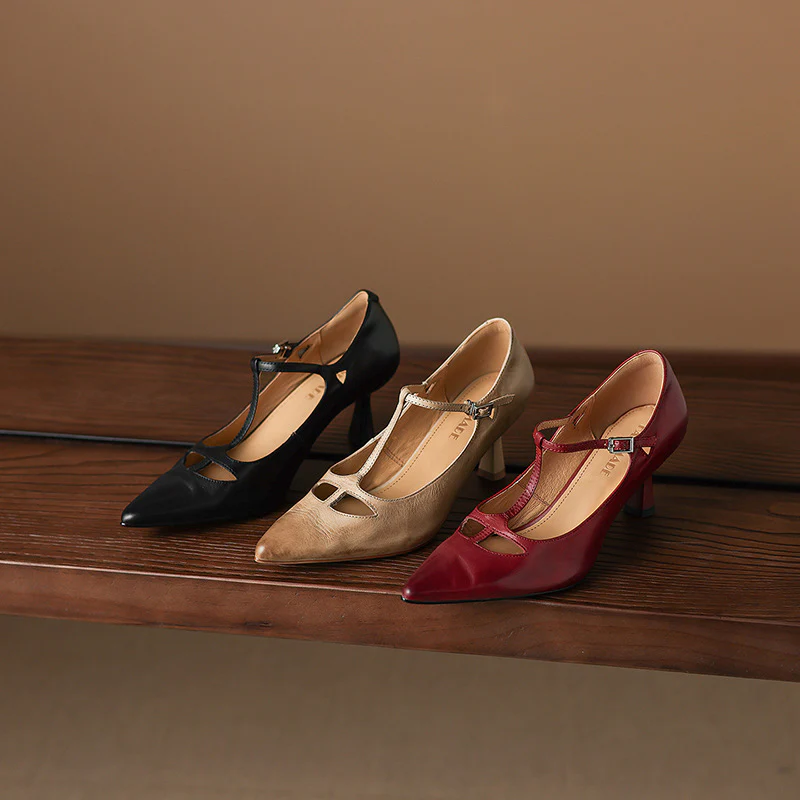 Marve Genuine Leather Pumps