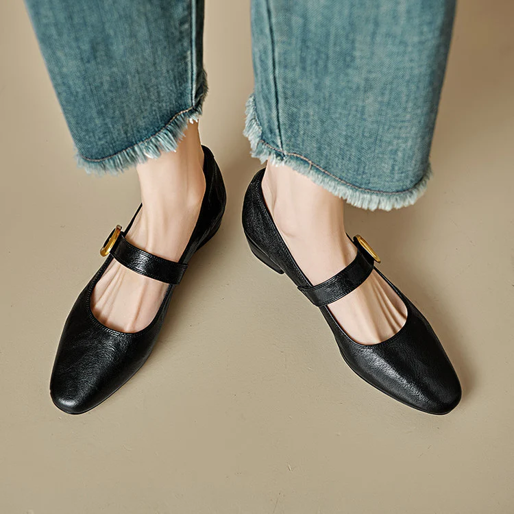 Minara Genuine Leather Pumps