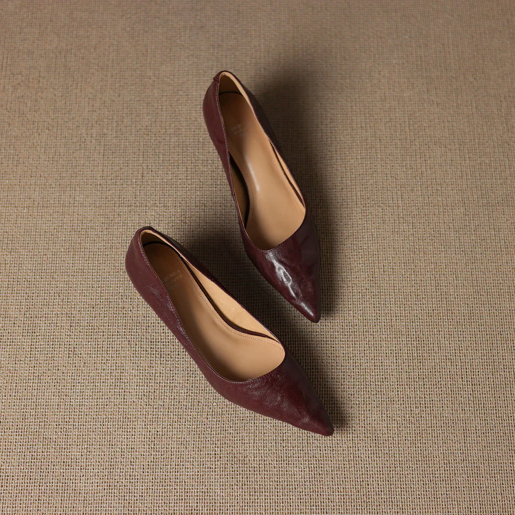 Elar Genuine Leather Heels