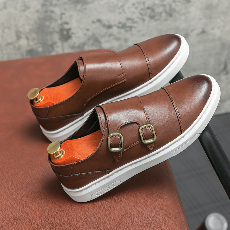 Zyden Genuine Leather Loafers
