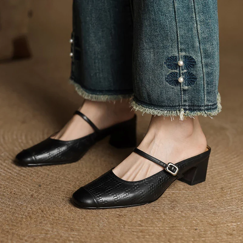 Berla Genuine Leather Mules