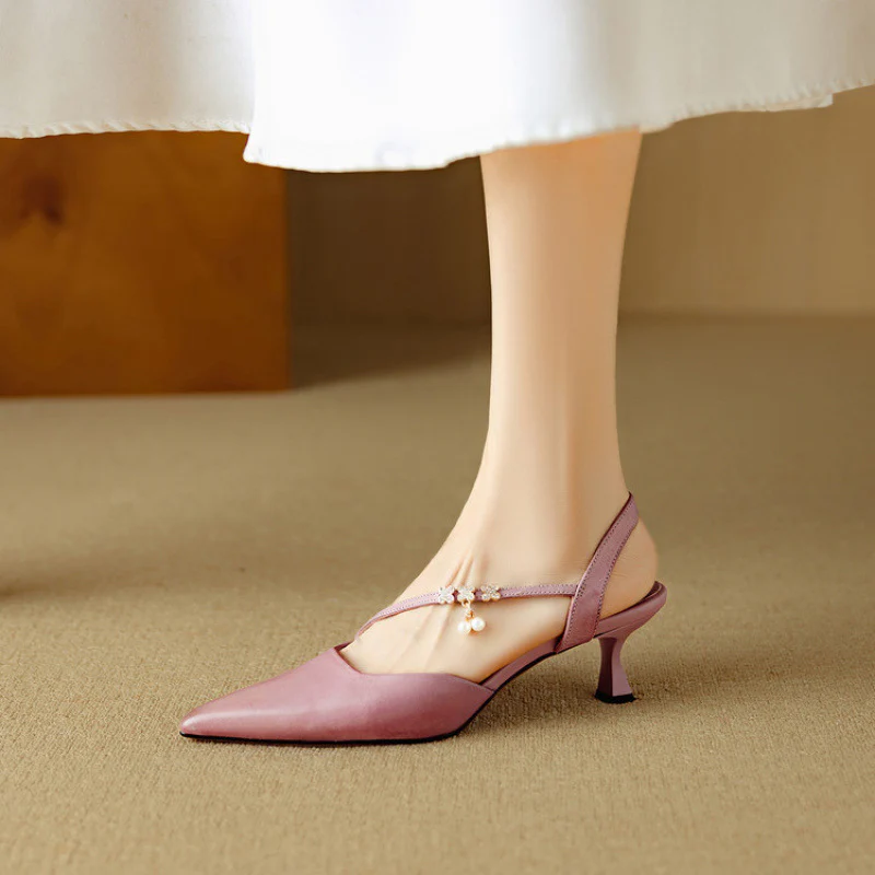 Dahlia Genuine Leather Heels