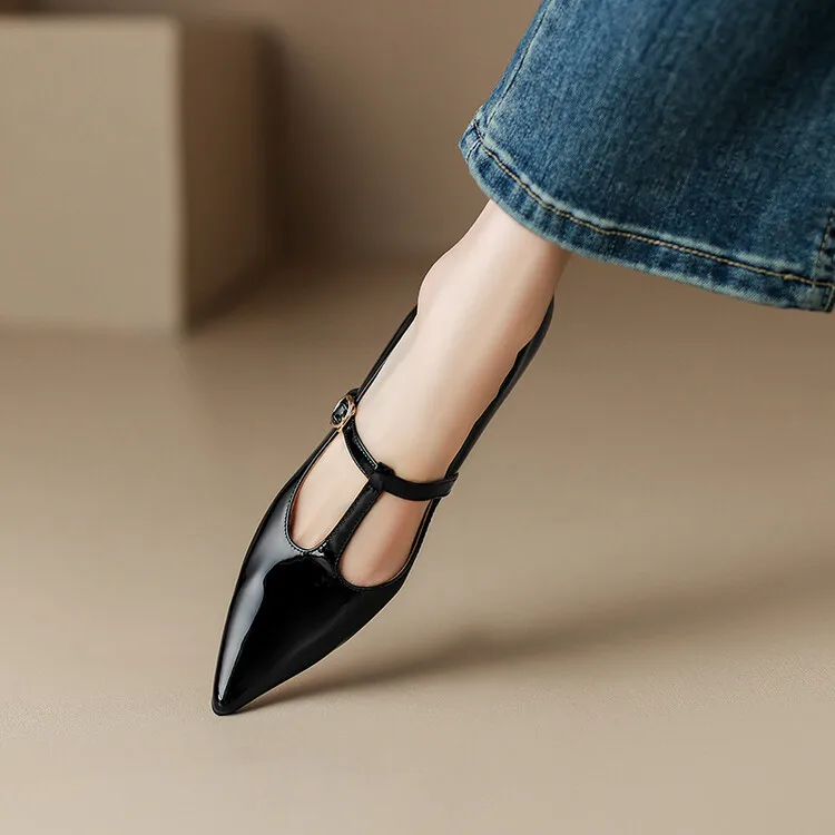 Ileen Genuine Leather Heels