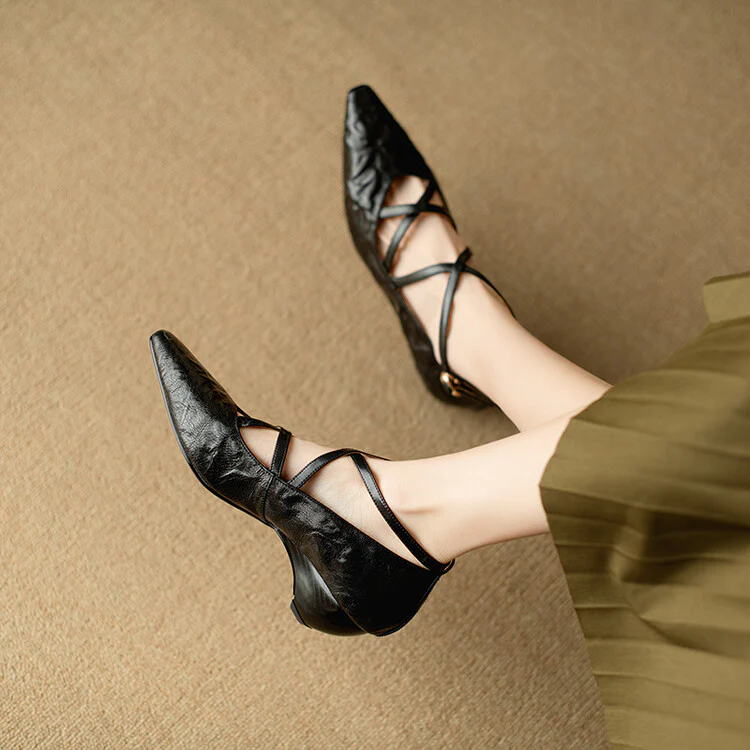 Lira Genuine Leather Heels