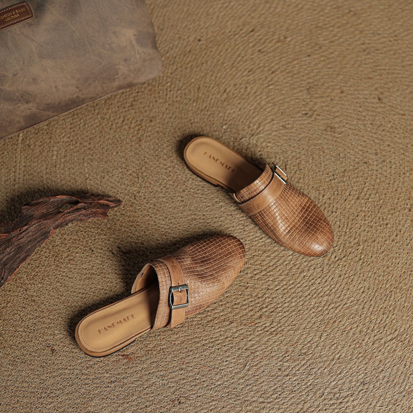 Emrie Genuine Leather Mules