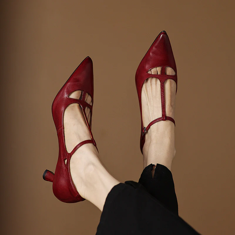 Marve Genuine Leather Pumps