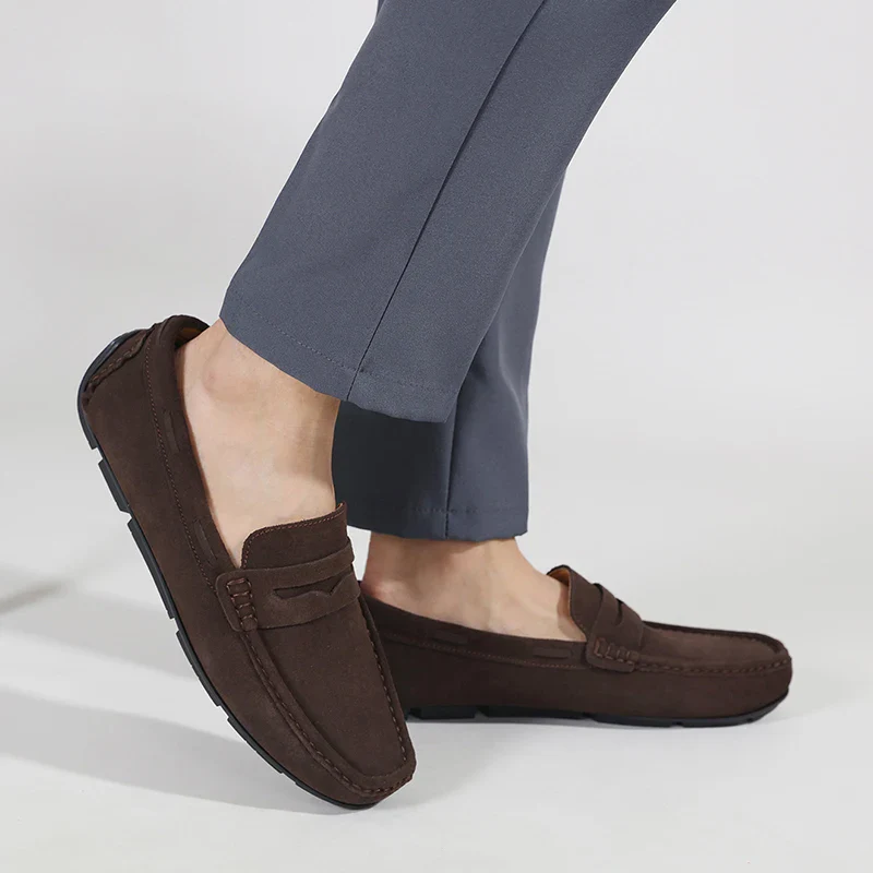 Fletro Genuine Suede Loafers