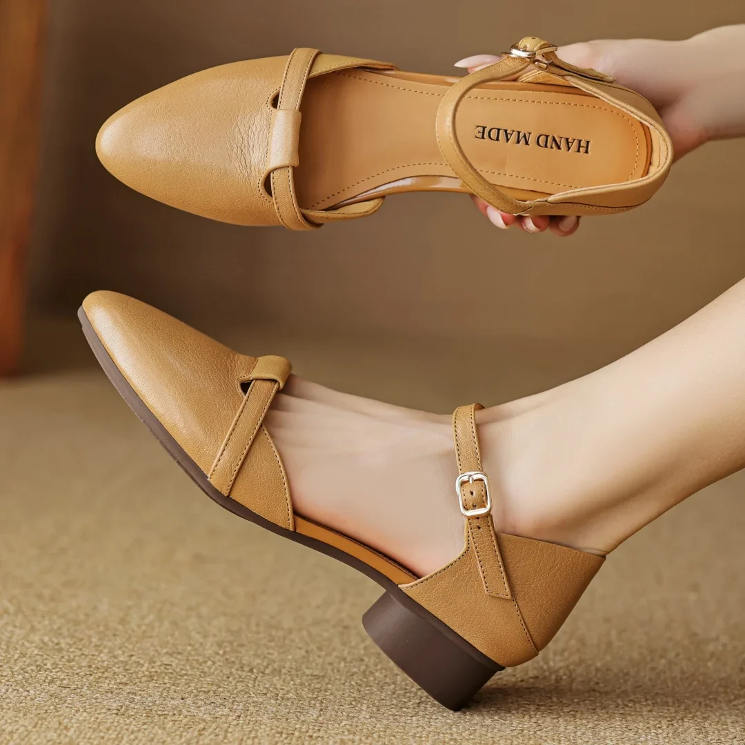 Laney Genuine Leather Heels