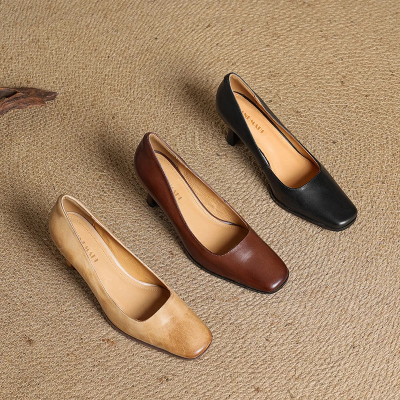 Diara Genuine Leather Heels