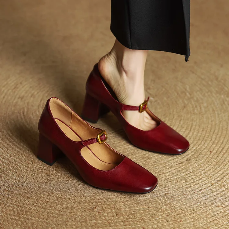 Luisa Genuine Leather Heels