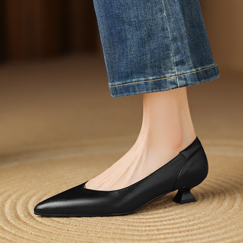 Nera Genuine Leather Heels