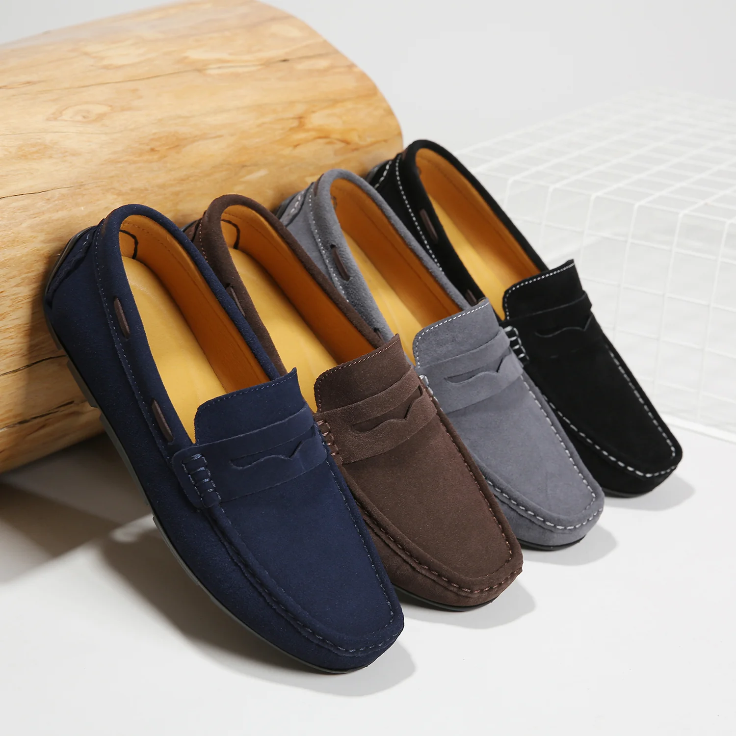 Fletro Genuine Suede Loafers
