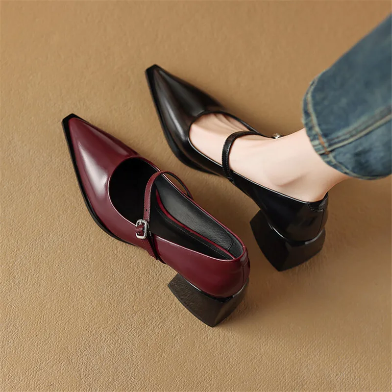 Allure Genuine Leather Heels