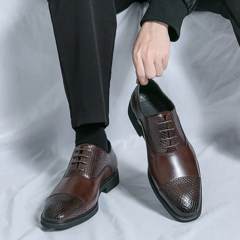 Slyther Genuine Leather Brogues