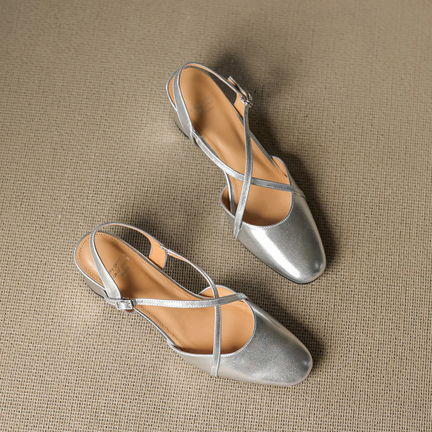 Blenza Genuine Leather Slingbacks