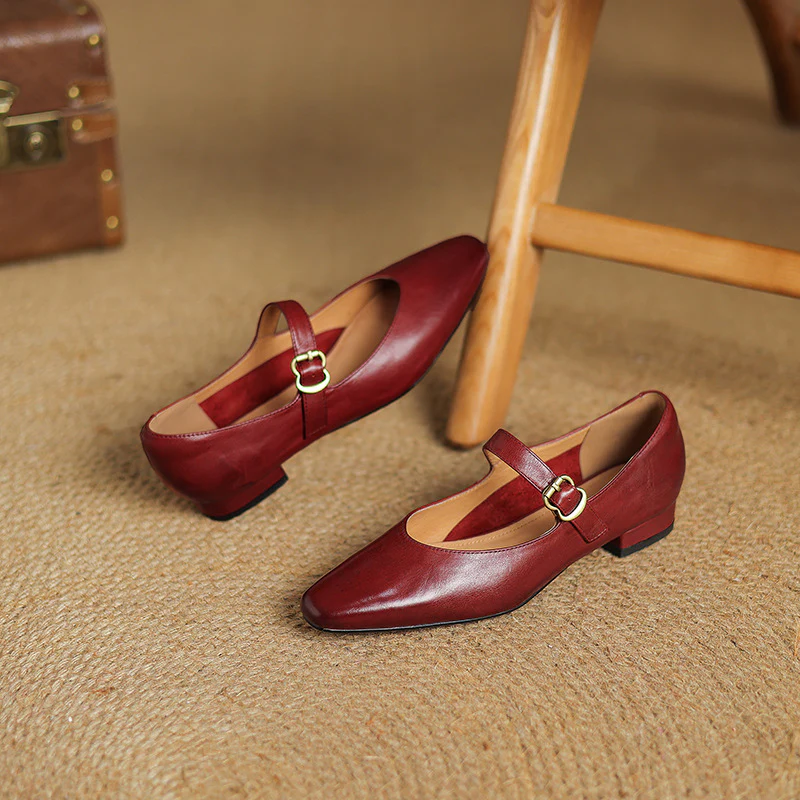 Maira Genuine Leather Heels