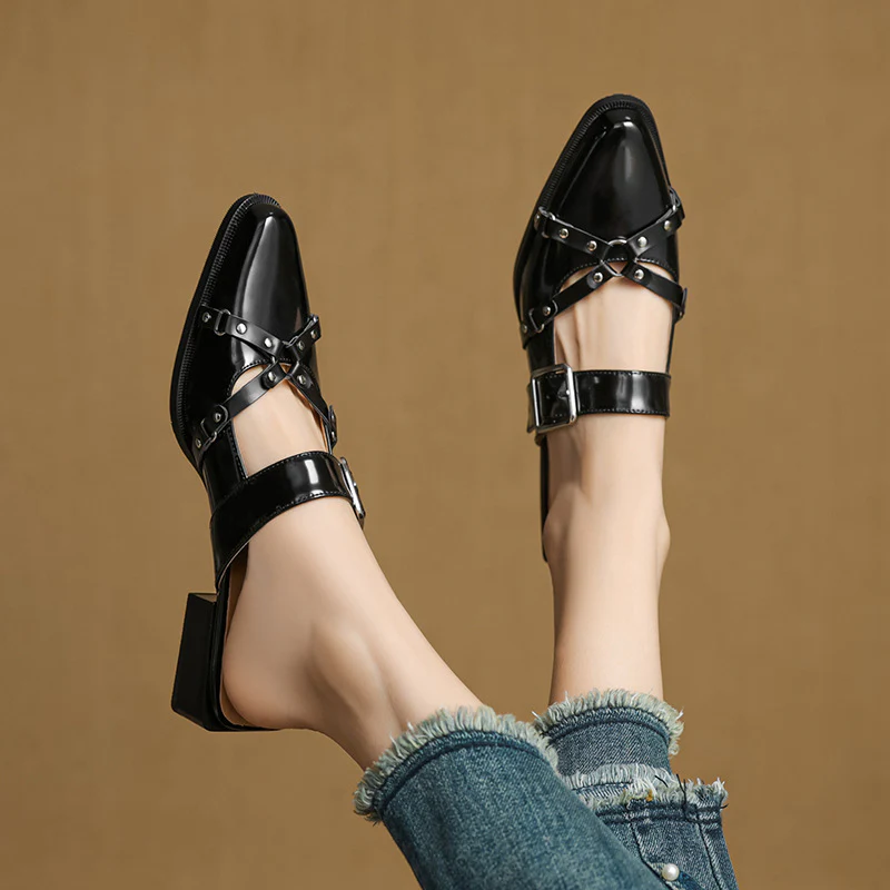 Renly Genuine Leather Slingbacks