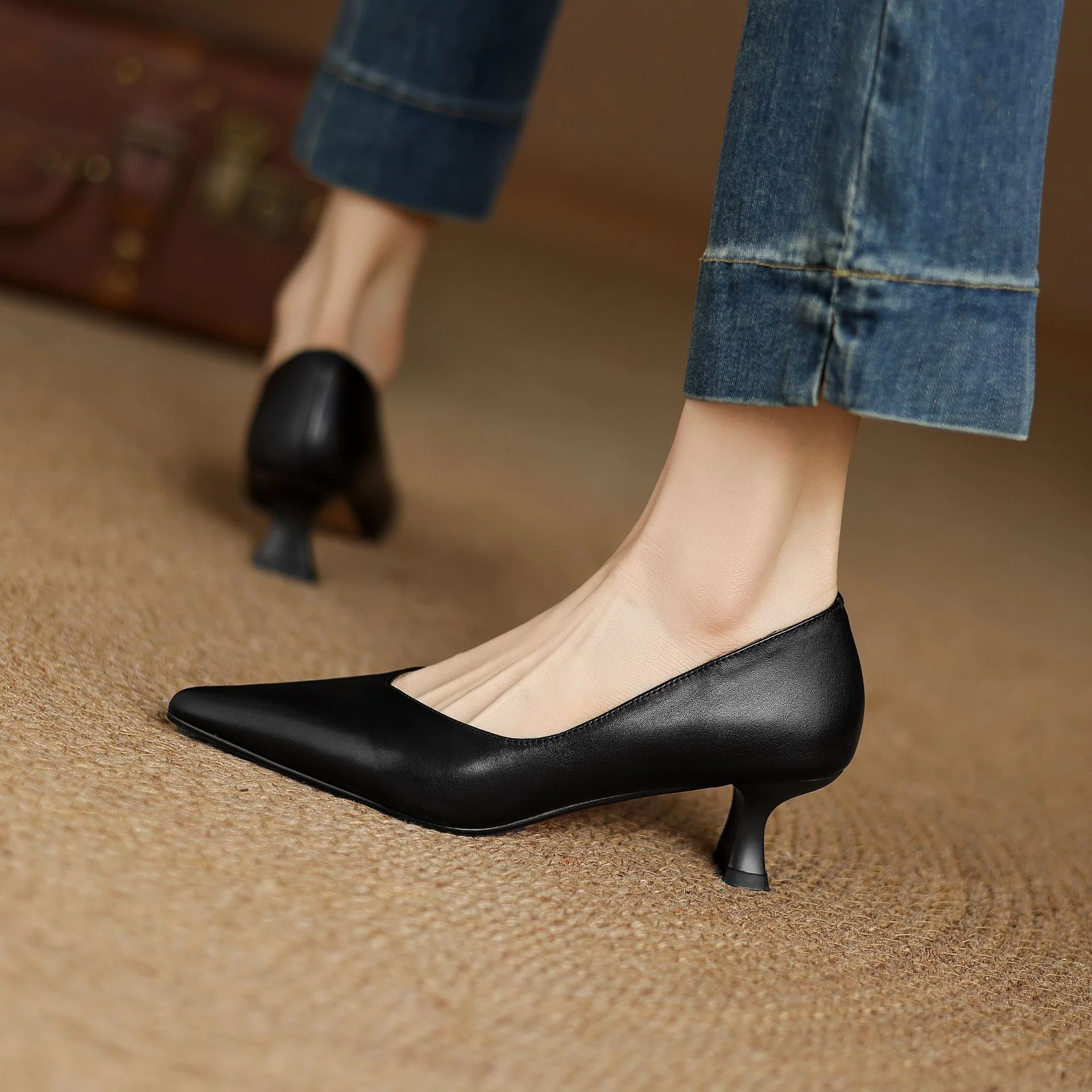 Elan Genuine Leather Heels