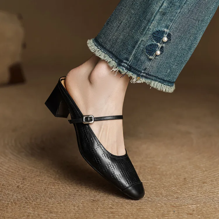 Berla Genuine Leather Mules