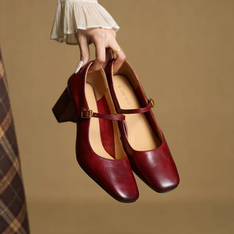 Lenara Genuine Leather Heels