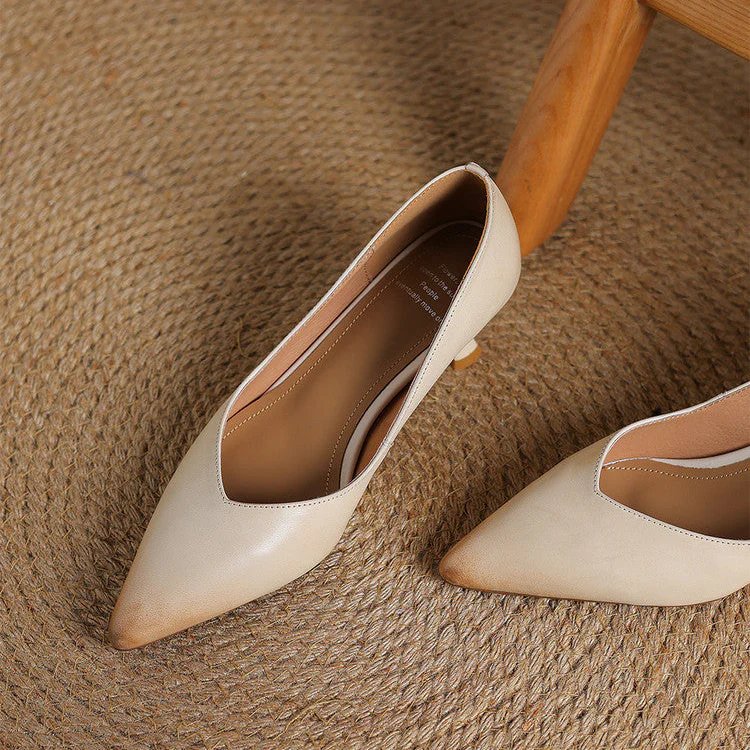 Elan Genuine Leather Heels