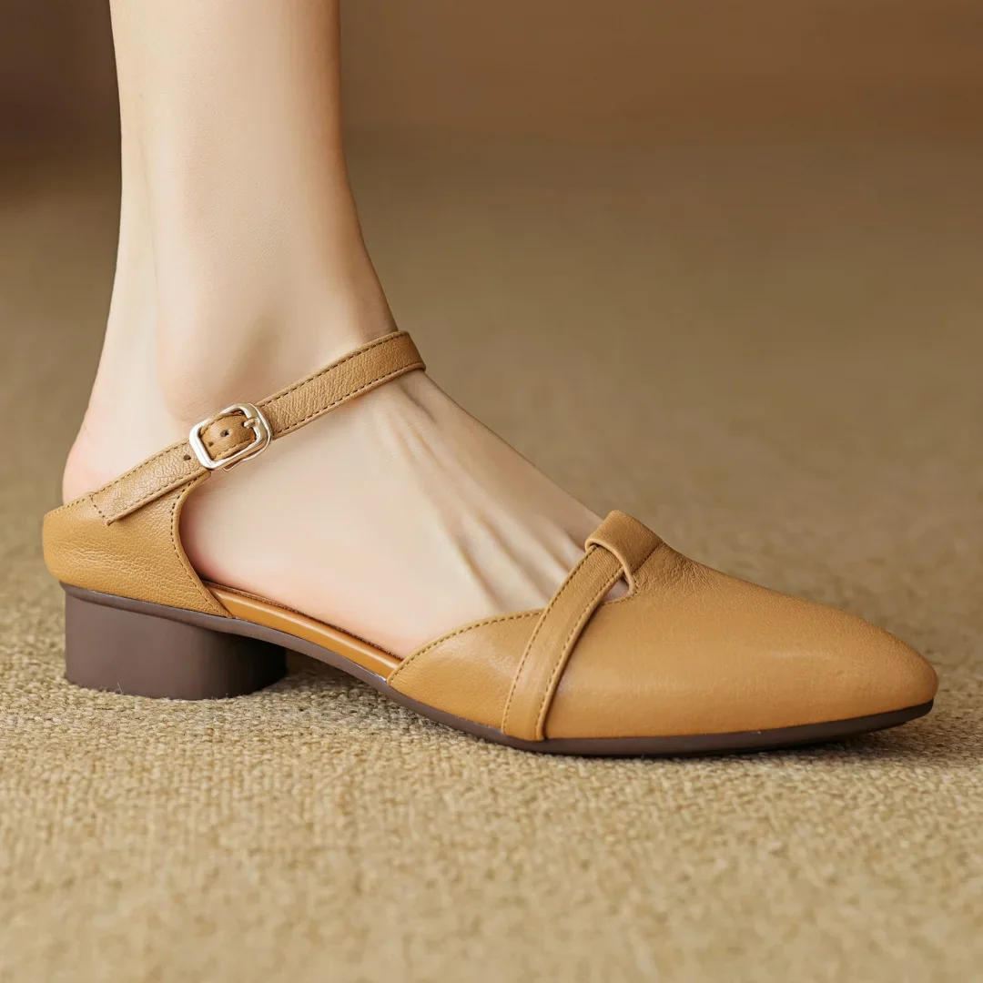 Laney Genuine Leather Heels