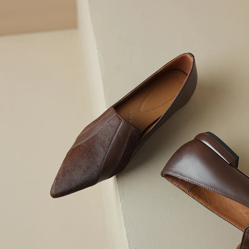 Klara Genuine Leather Flats