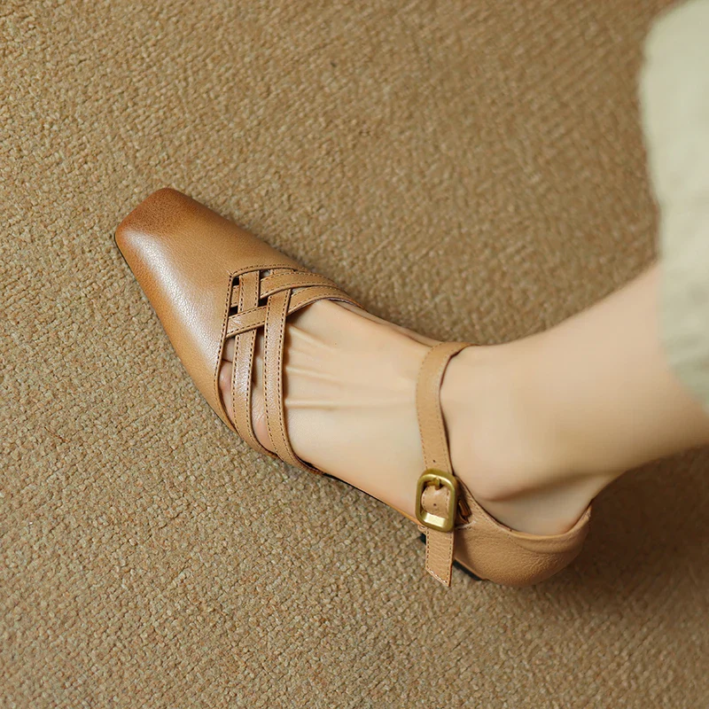 Marisol Genuine Leather Heels