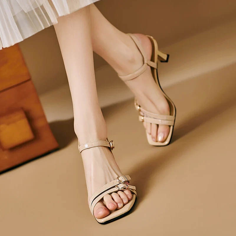 Solene Genuine Leather Sandals