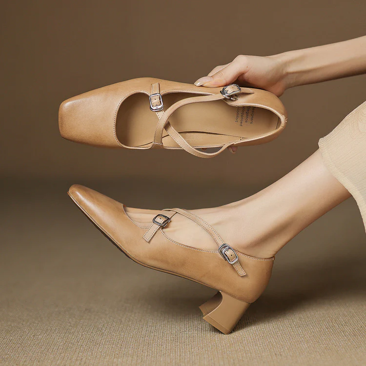 Ciora Genuine Leather Heels