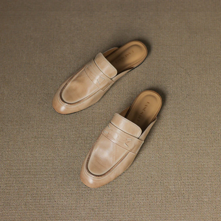 Serin Genuine Leather Mules