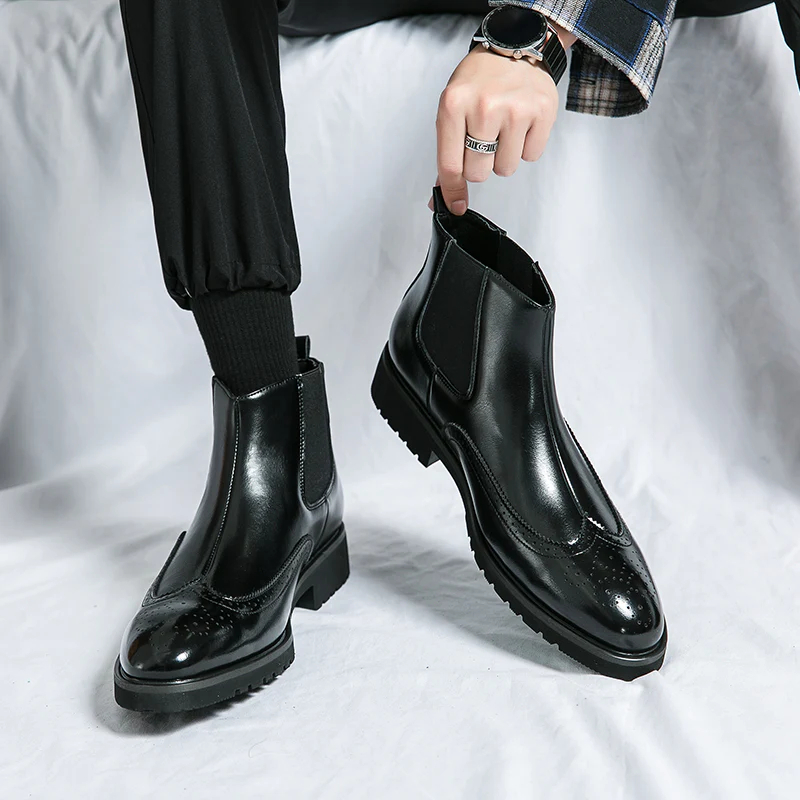 Chasis Genuine Leather Boots